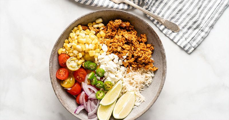 Turkey Taco Bowl With Cauliflower Rice