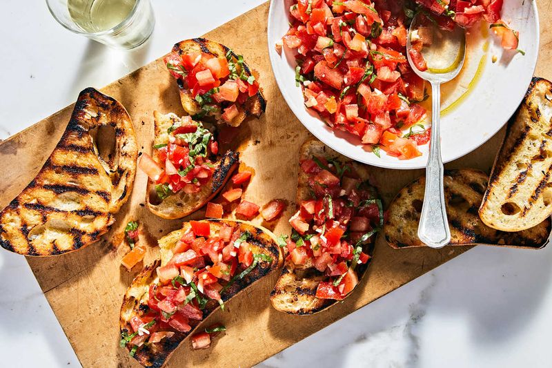 Bruschetta with Tomato and Basil