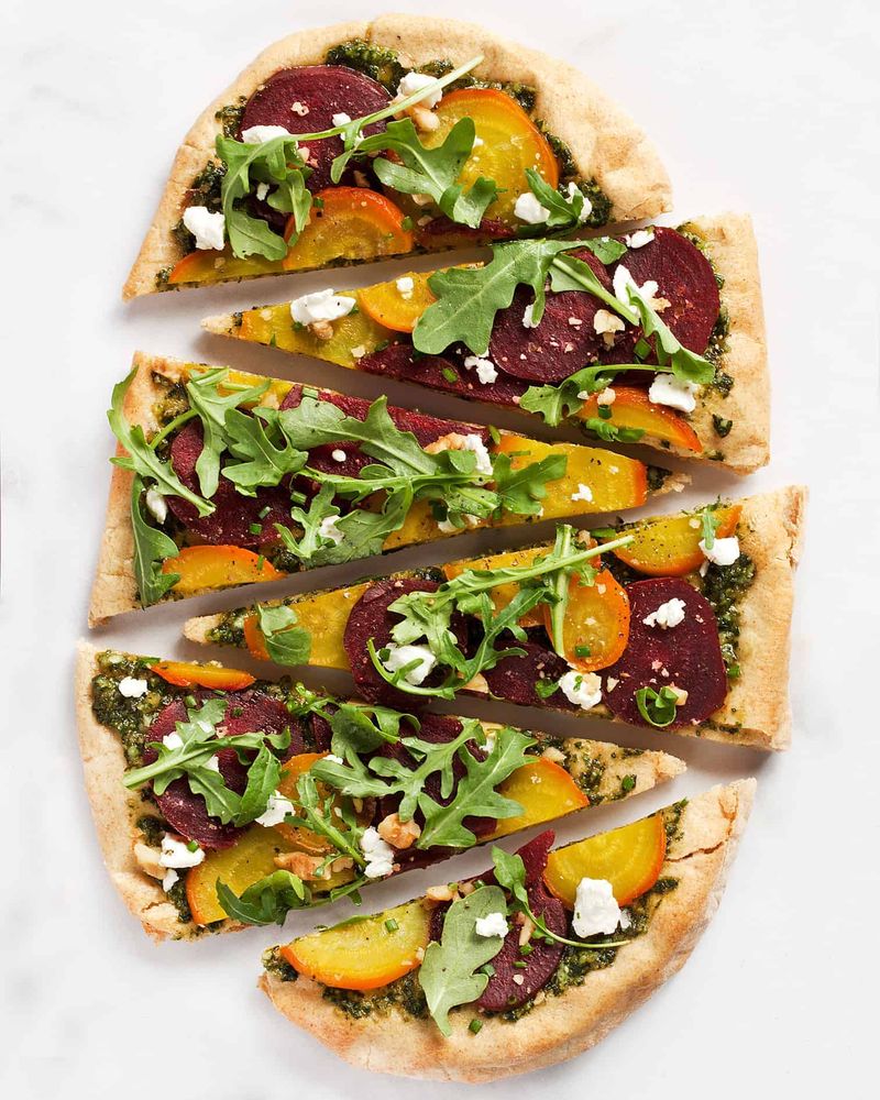 Make Beet and Goat Cheese Flatbreads