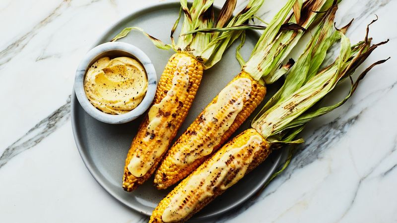 Grilled Corn with Herb Butter