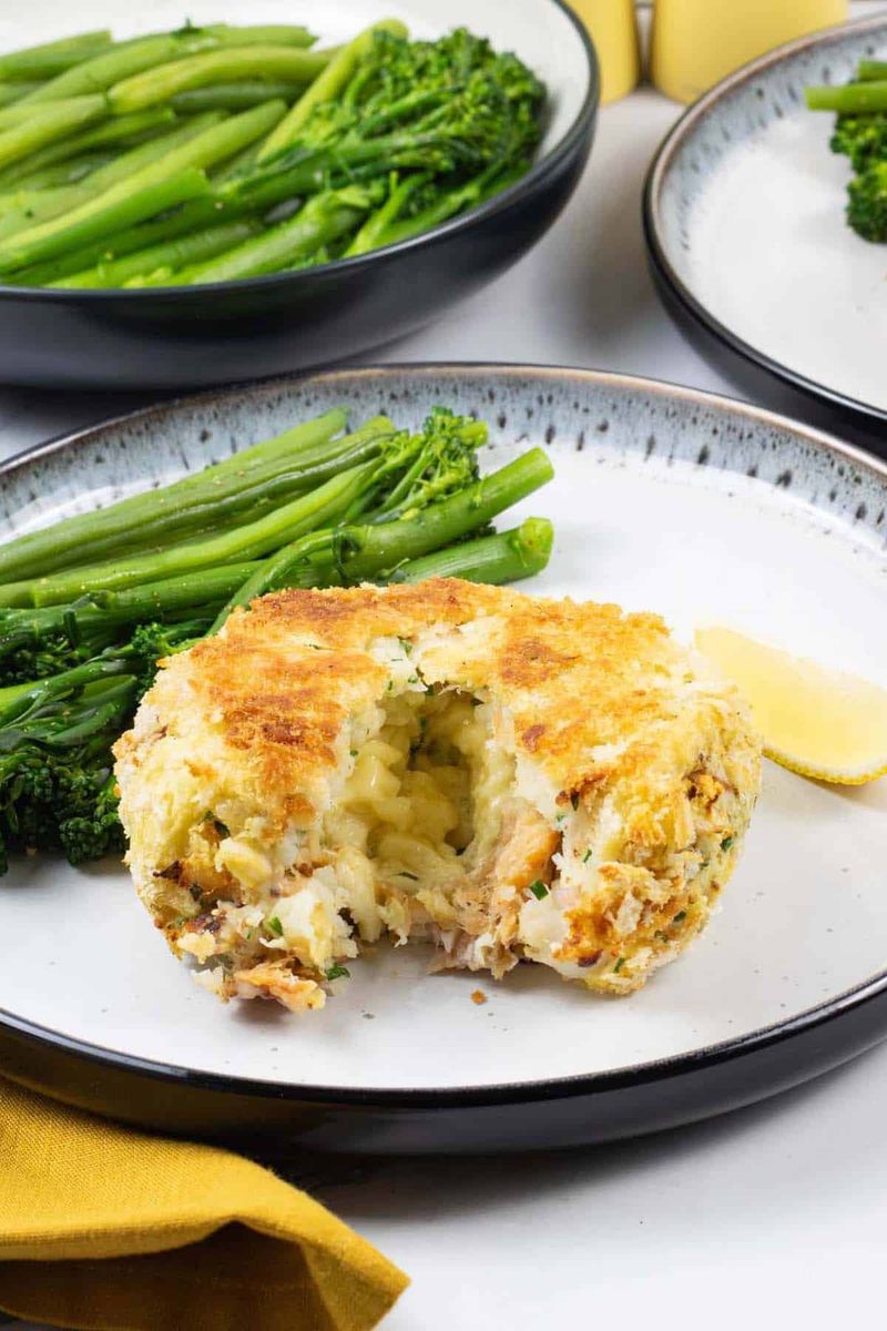 Fold Smoked Cheddar Into Homemade Fishcakes
