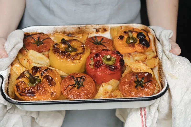 Gemista (Stuffed Tomatoes and Peppers)