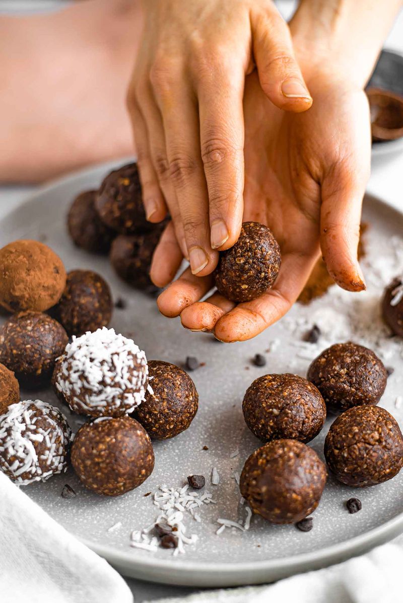 Press Seeds Into Homemade Energy Balls