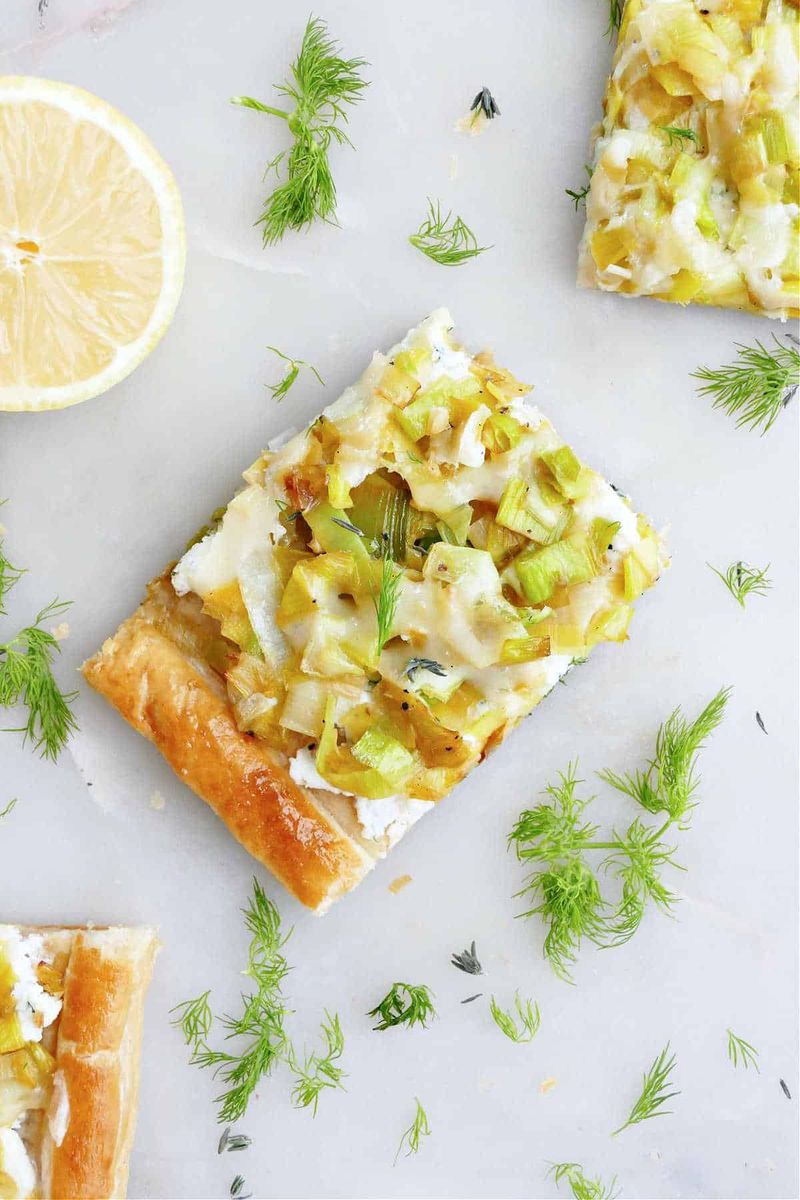 Make a Tangy Caerphilly and Leek Tart