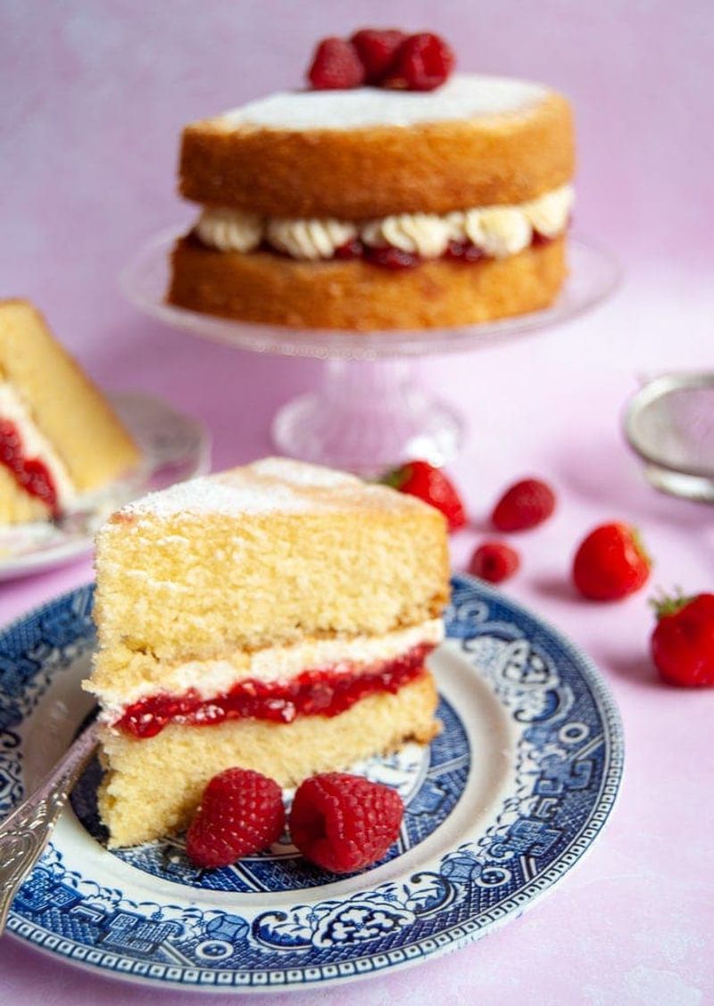 Baking a Victoria Sponge for Sunday Tea