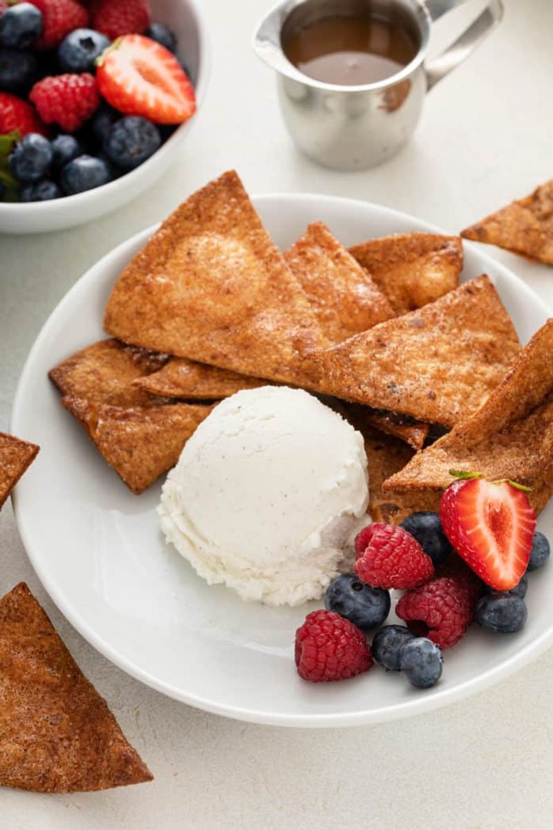 Fried Cinnamon Sugar Tortillas