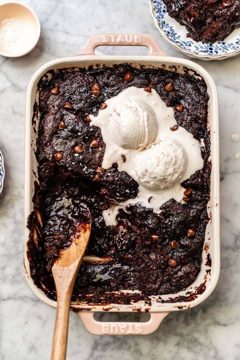 Peanut Butter and Chocolate Pudding Cake