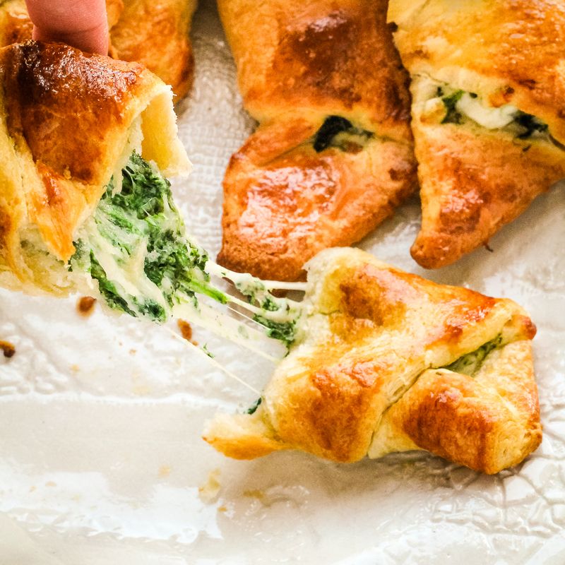Spinach and Feta Croissants