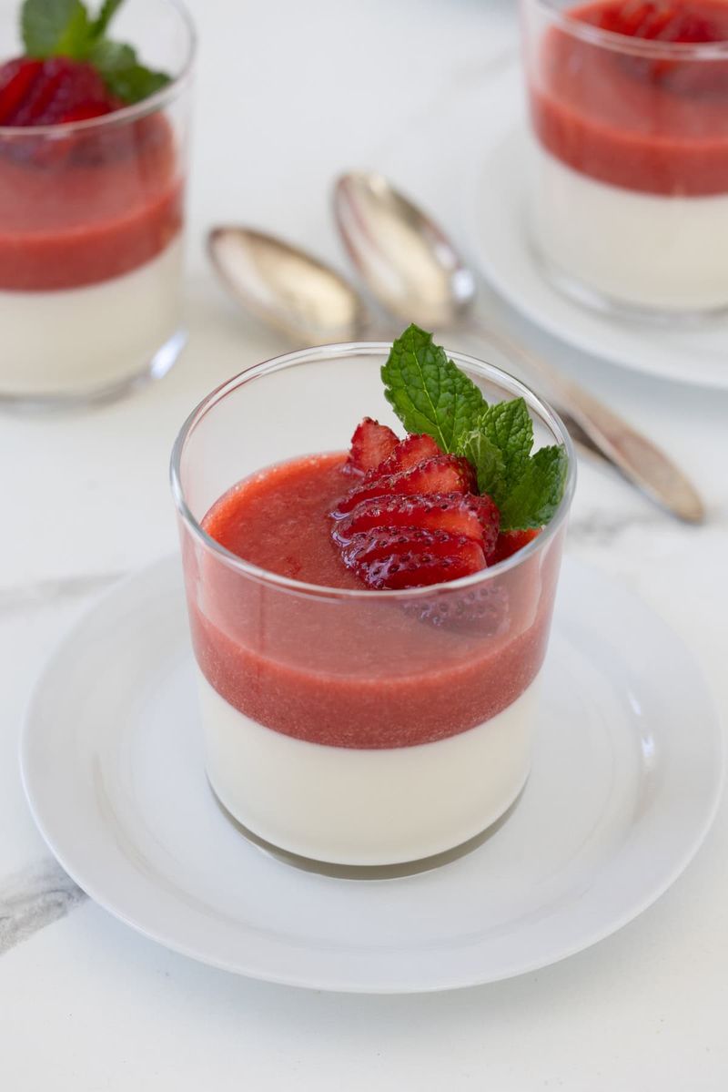 Strawberry Panna Cotta