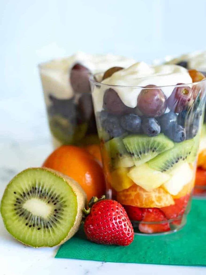 Rainbow Fruit Parfait