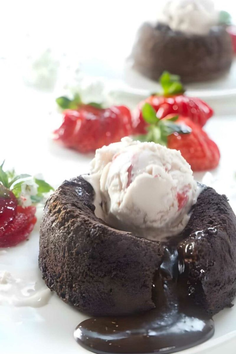 Strawberry Lava Cake