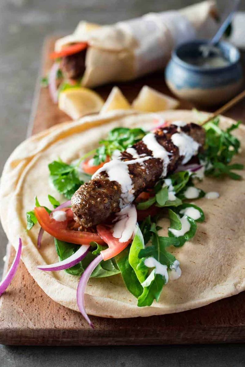 Lamb Kofta with Flatbreads