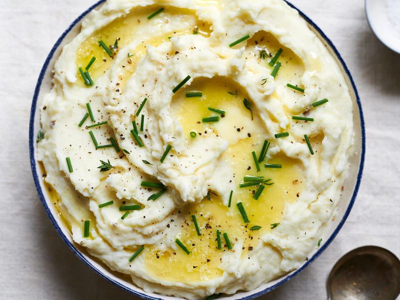 Stir Wensleydale Into Creamy Mashed Potato