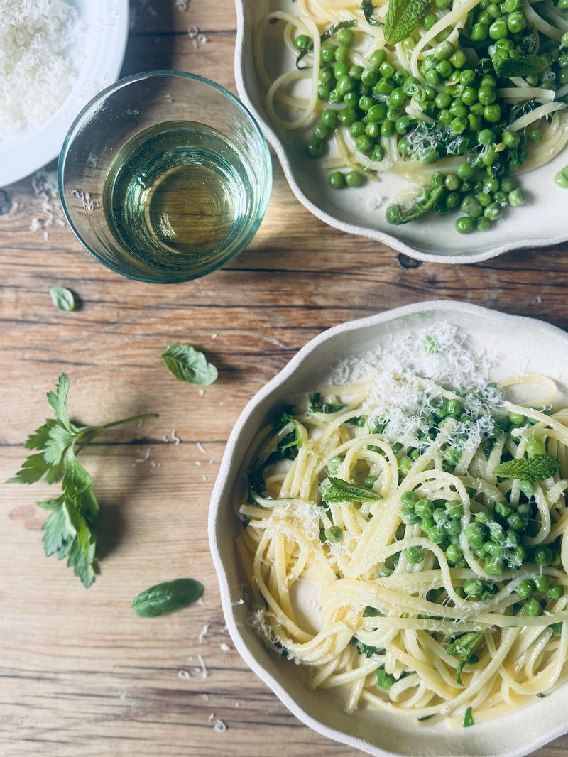 Pea and Mint Pasta