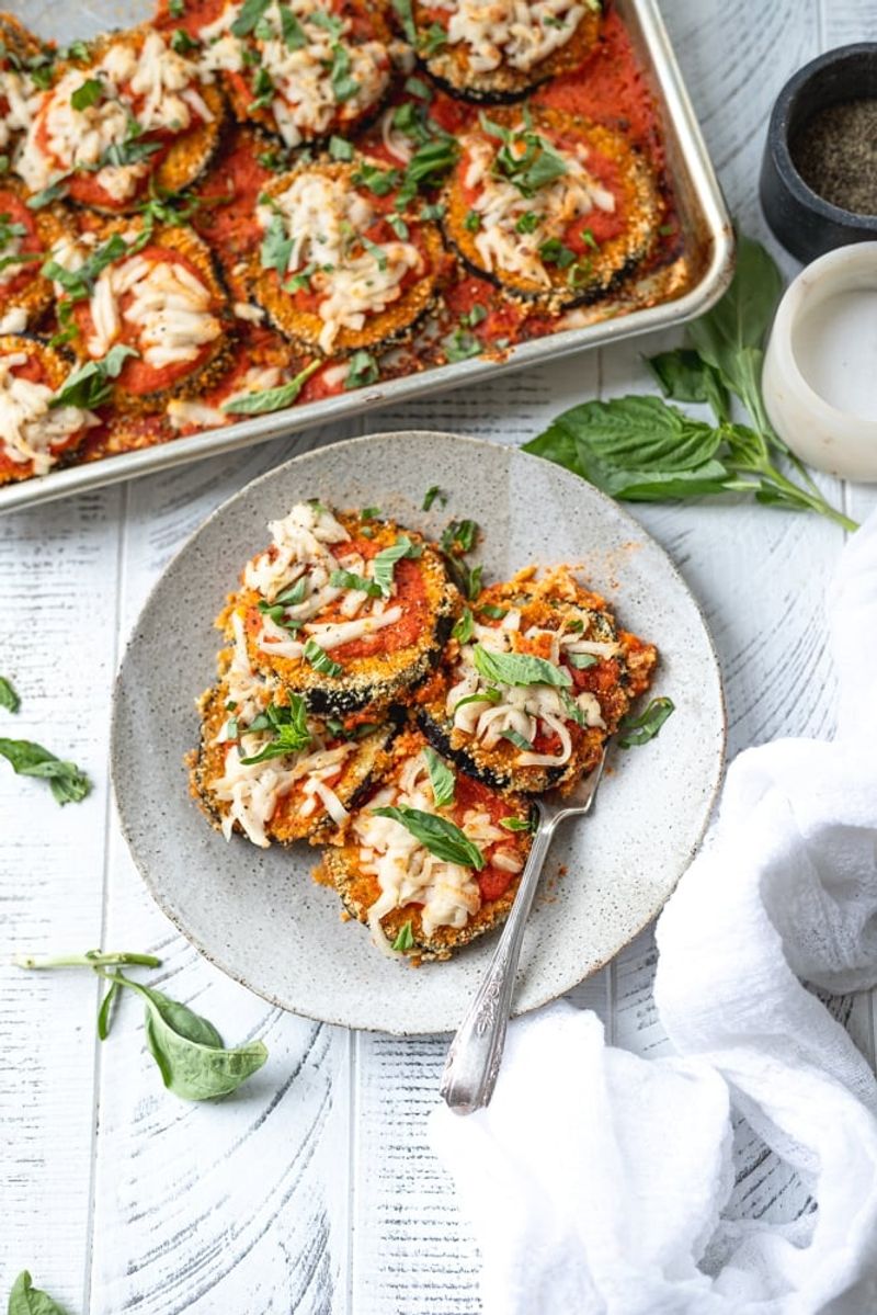 Eggplant Parmesan with Cashew Cheese