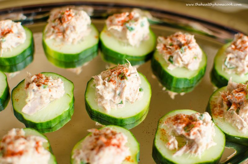 Cucumber and Tuna Bites