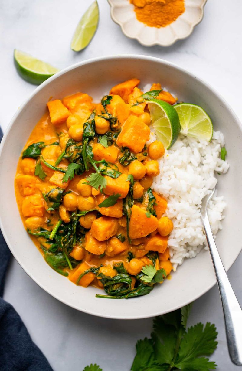 Chicken and Sweet Potato Curry Bowls