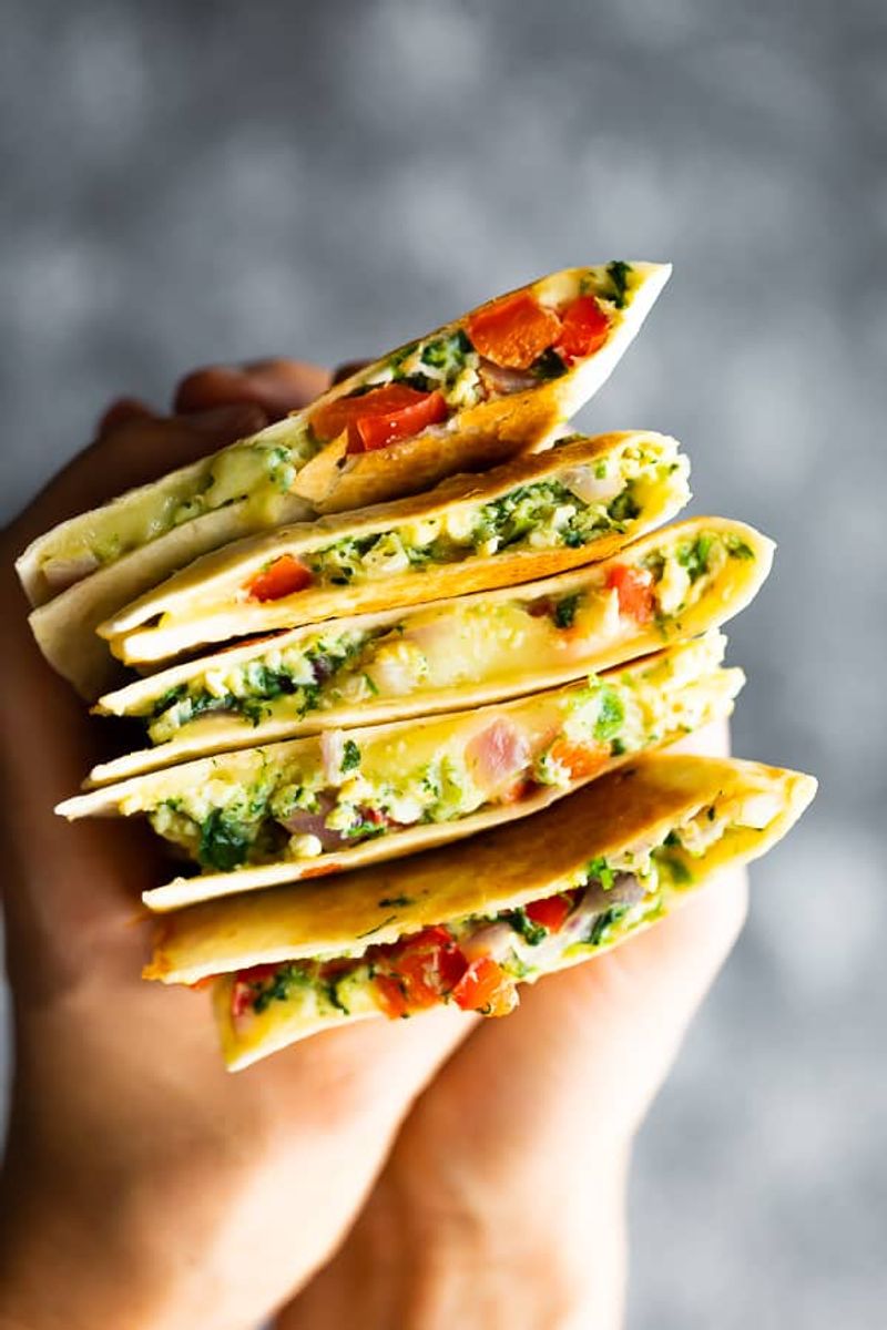 Spinach and Cheese Quesadillas