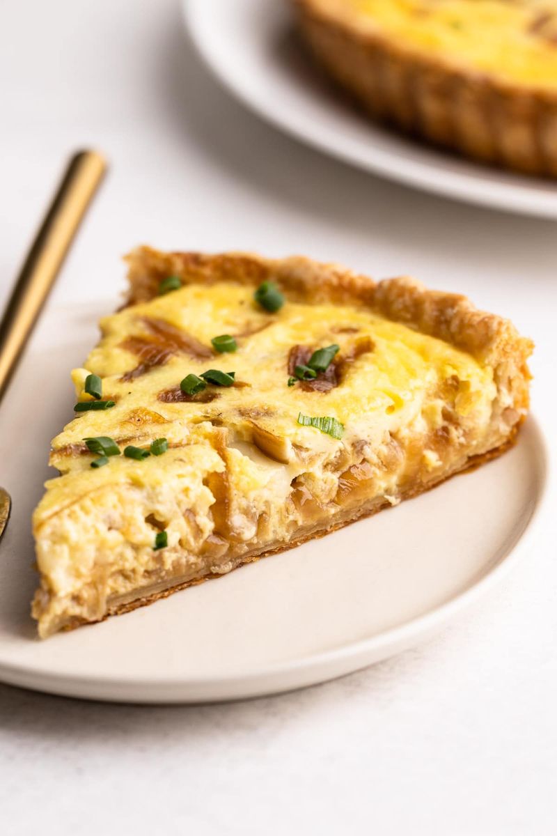 Caramelised Onion and Gruyere Quiche
