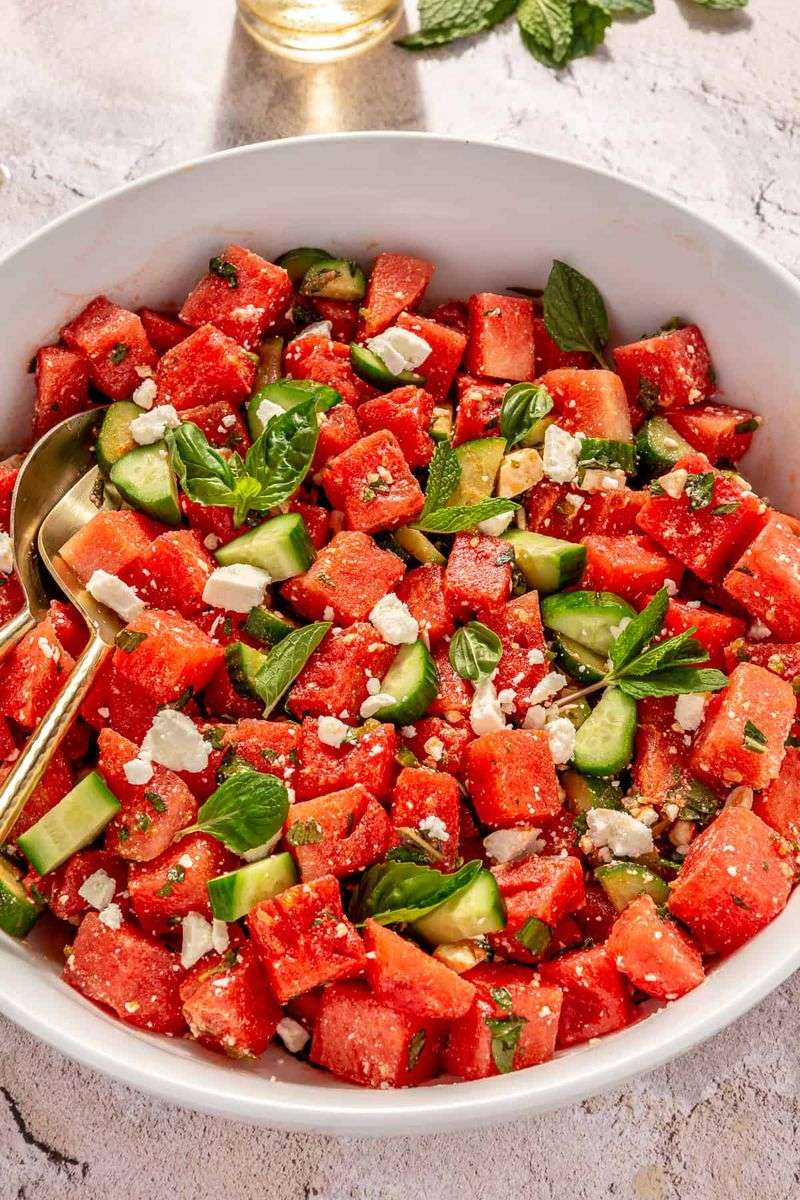 Watermelon and Basil Detox Salad