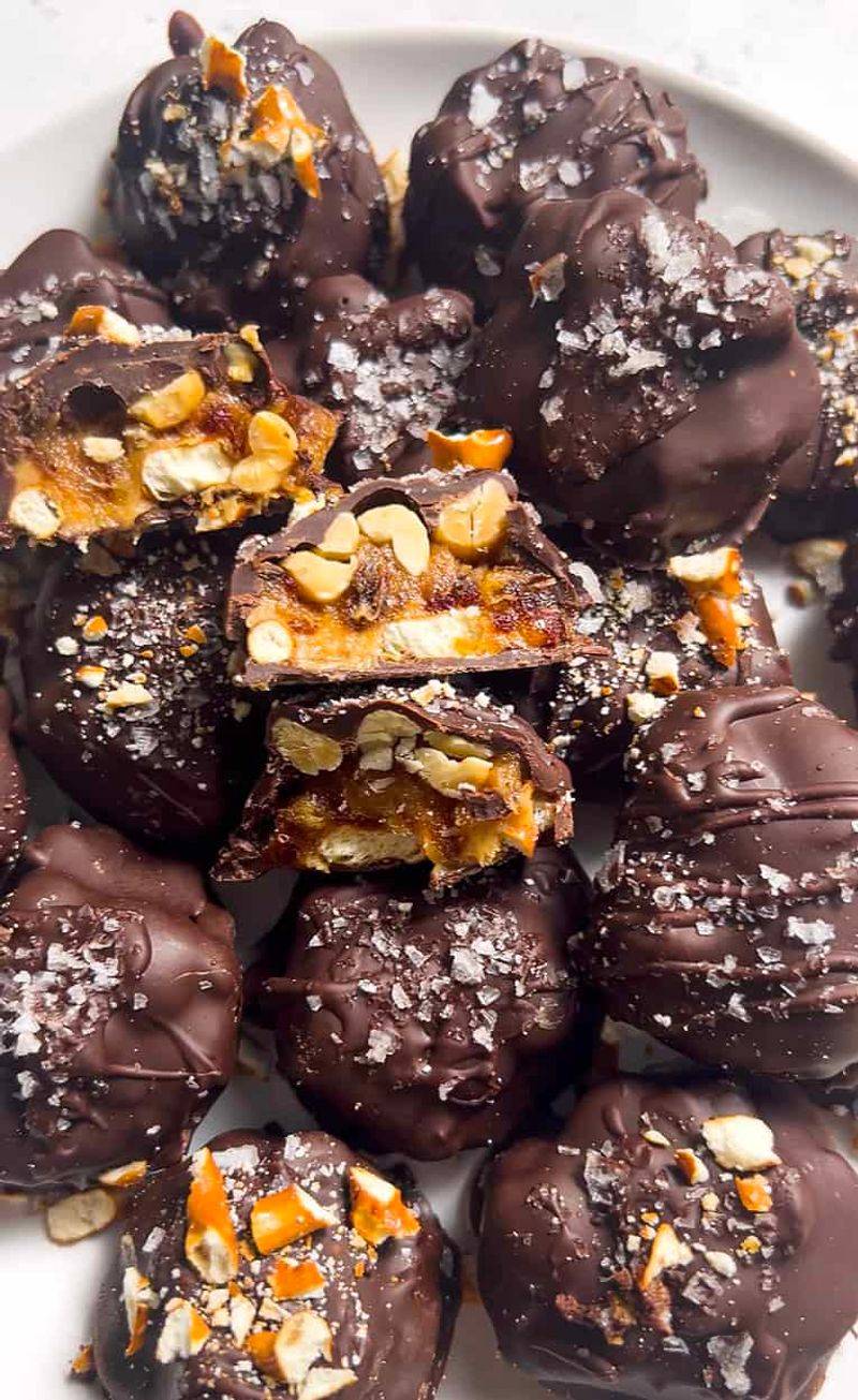 Pretzels Dipped in Chocolate