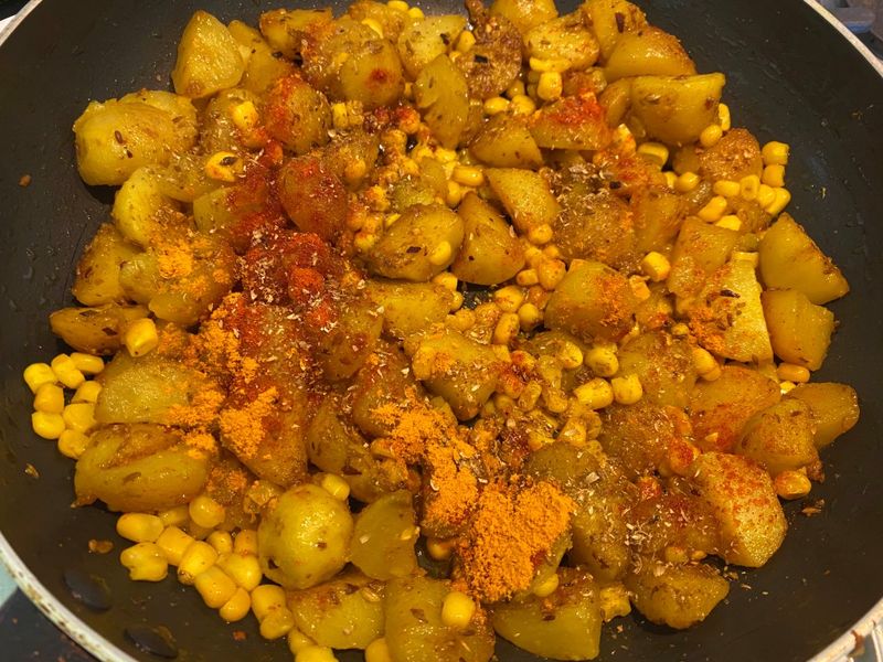 Sweetcorn and Potato Curry
