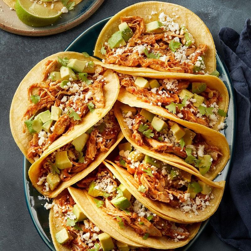 Tacos de Tinga de Pollo