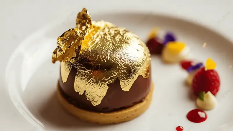 Gold Leaf Chocolate Truffle Tower