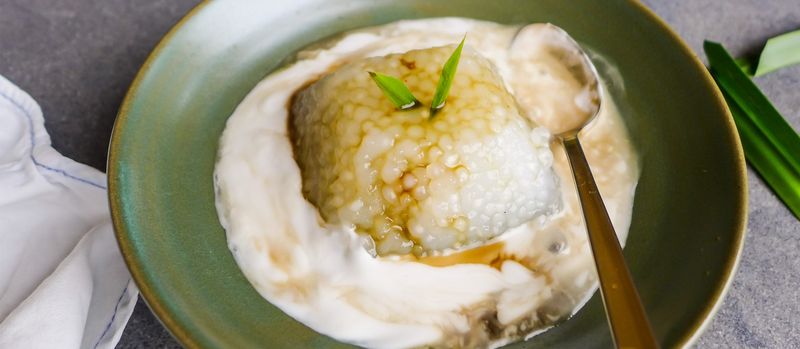 Sago Pudding with Palm Sugar (Malaysia)