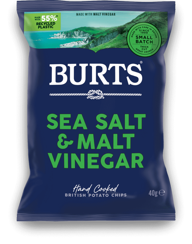 Burts Sea Salt and Malt Vinegar Thick Cut Crisps