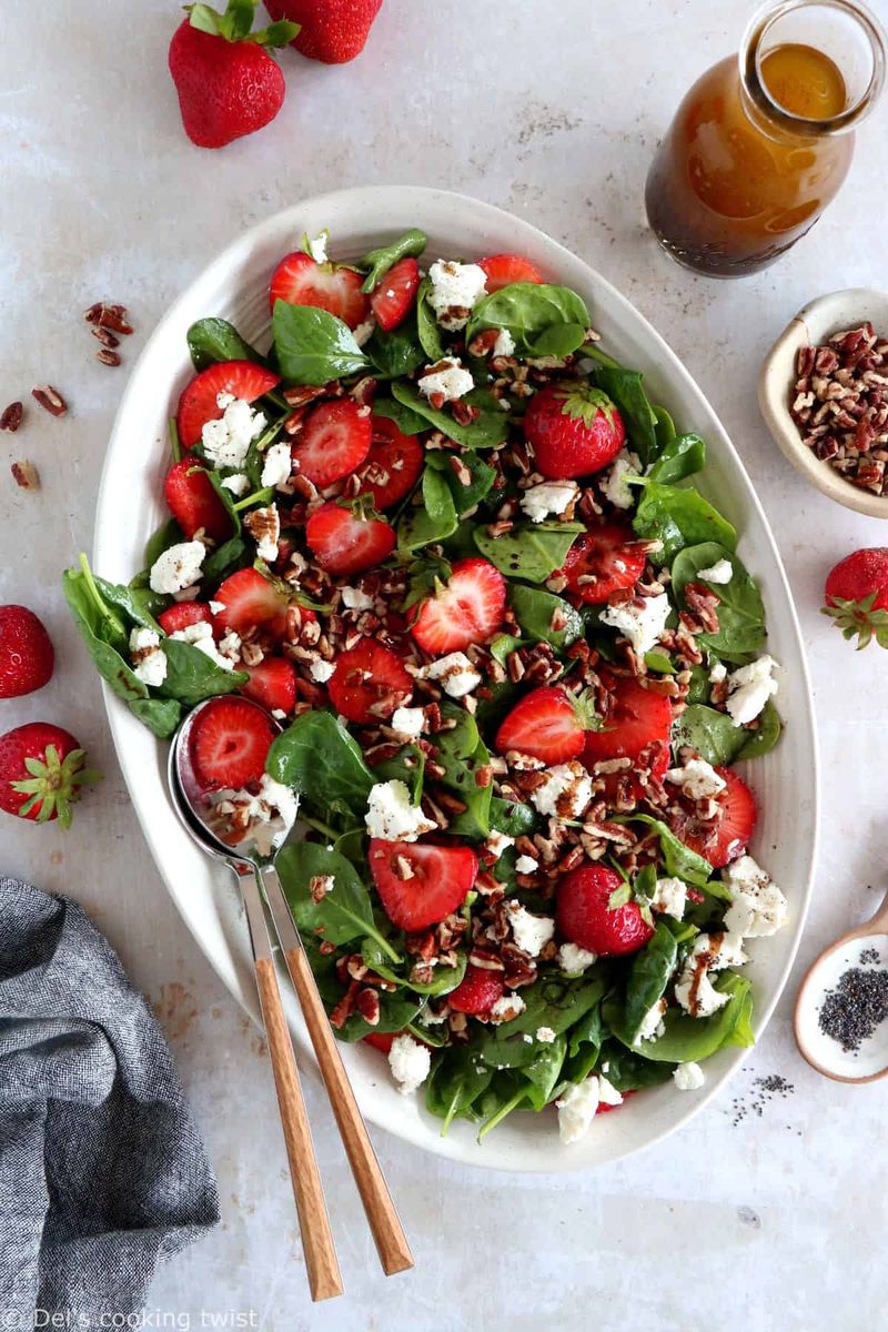 Strawberry, Spinach, and Poppy Seed Salad