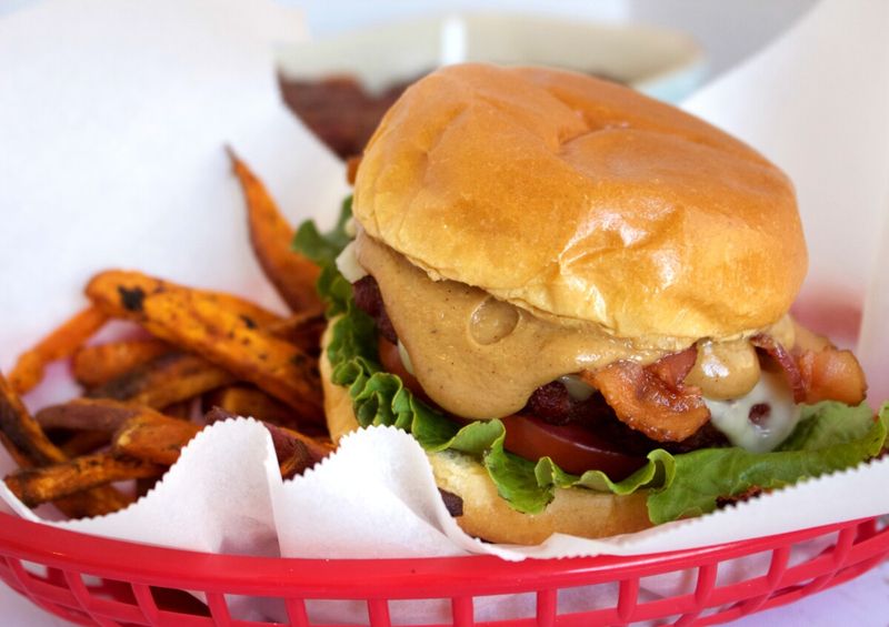 The Peanut Butter Bacon Burger