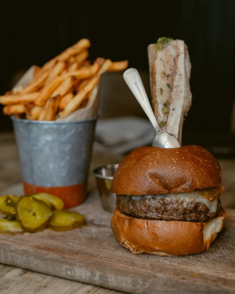 The Wagyu Beef Burger with Bone Marrow Butter