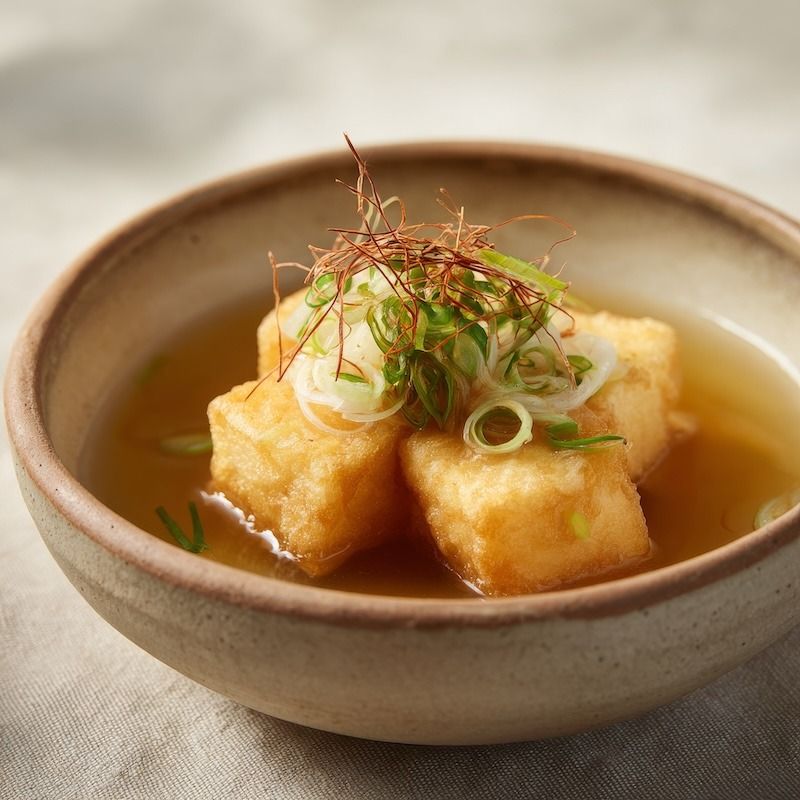 Creamy Agedashi Tofu in Dashi Broth