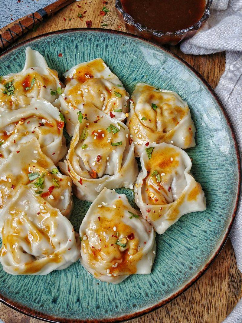 Tofu and Mushroom Dumplings
