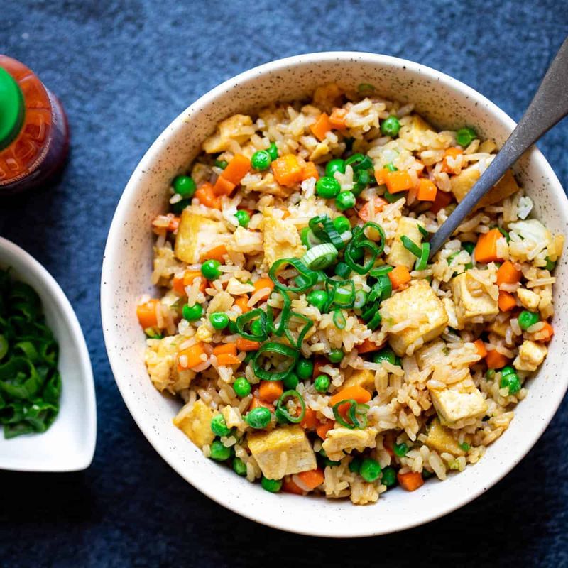 Crispy Tofu Fried Rice