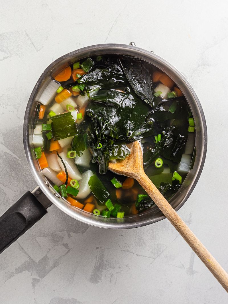 Wakame and Daikon Miso Soup