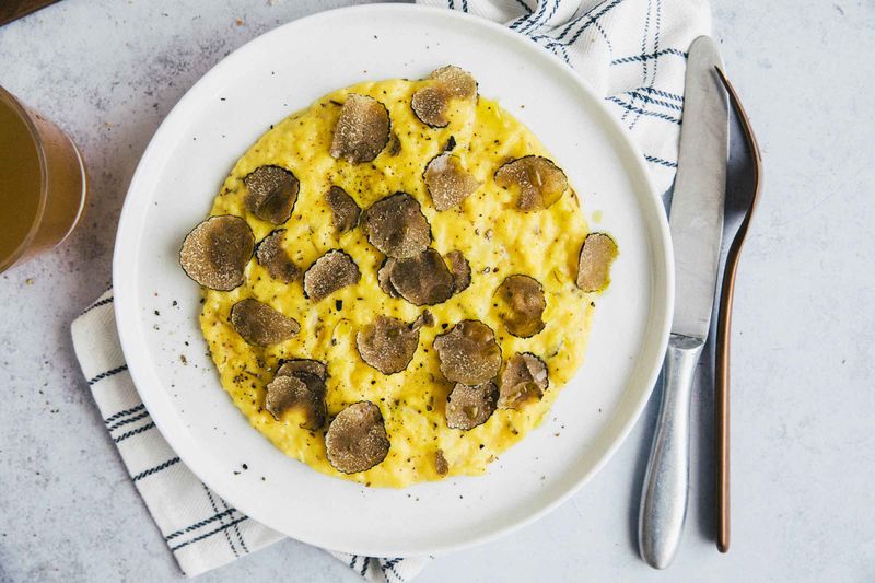 Truffle Oil Scrambled Eggs