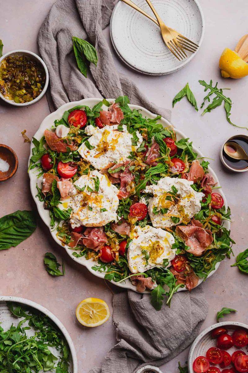 Truffle Oil Burrata Salad