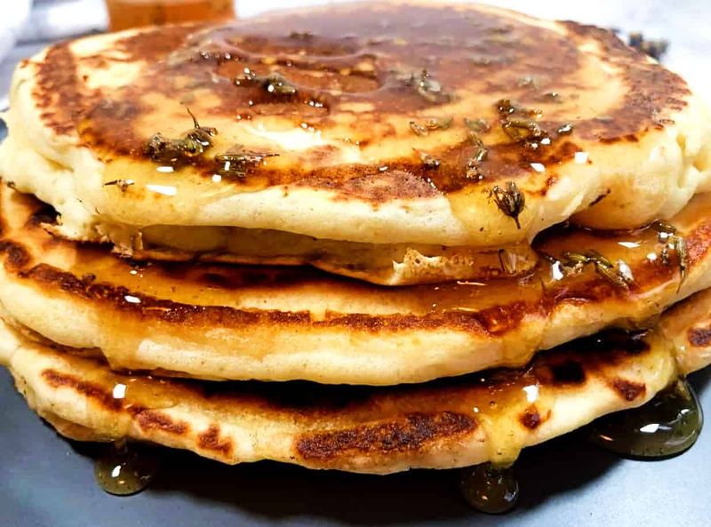 Lavender Honey Pancakes