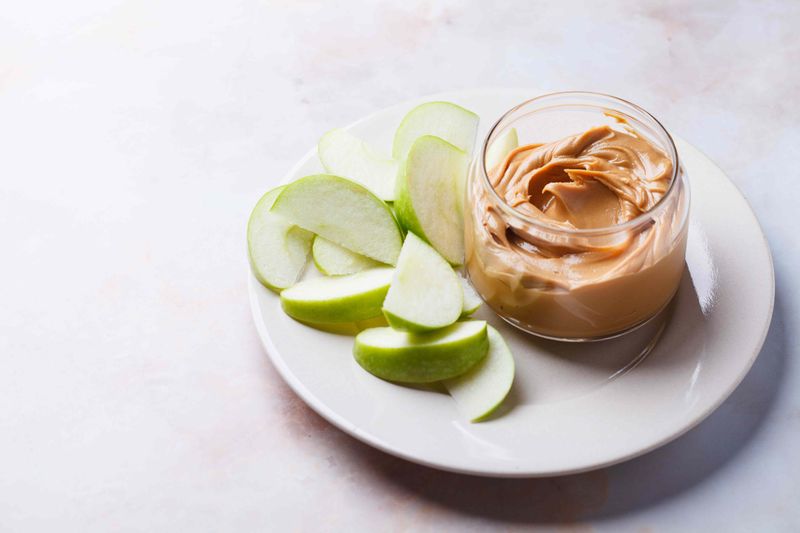 Peanut Butter with Apple Slices