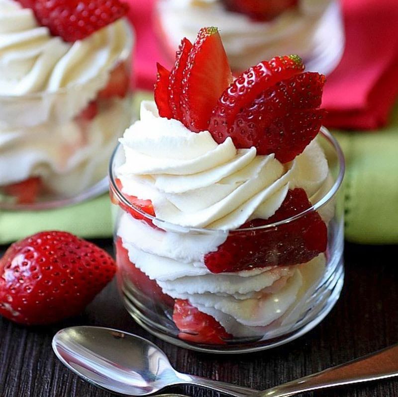 Berries with Whipped Cream