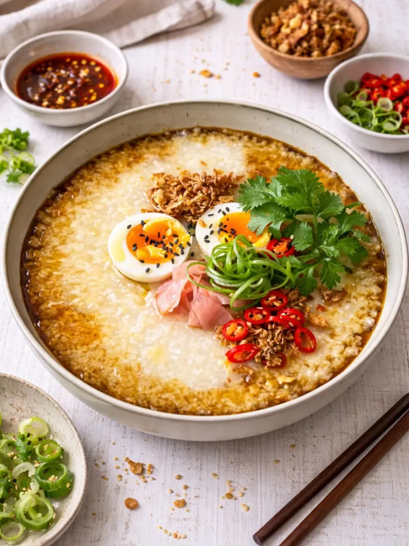 Chinese Congee Breakfast Bowl