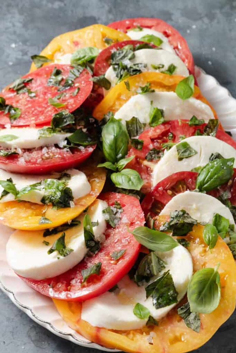 Caprese-Style Heirloom Tomato Platter