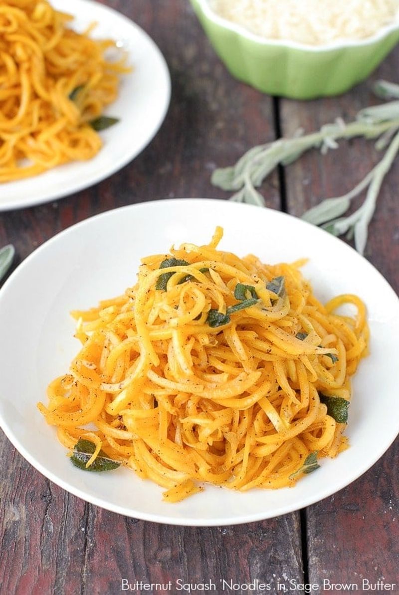 Spiralize Butternut Squash Into Noodles