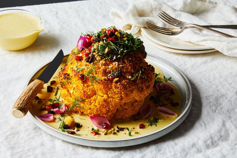 Roast a Whole Cauliflower as the Centerpiece