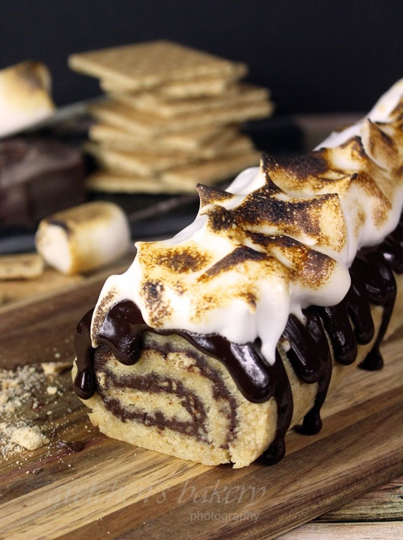 S'mores Cake Roll