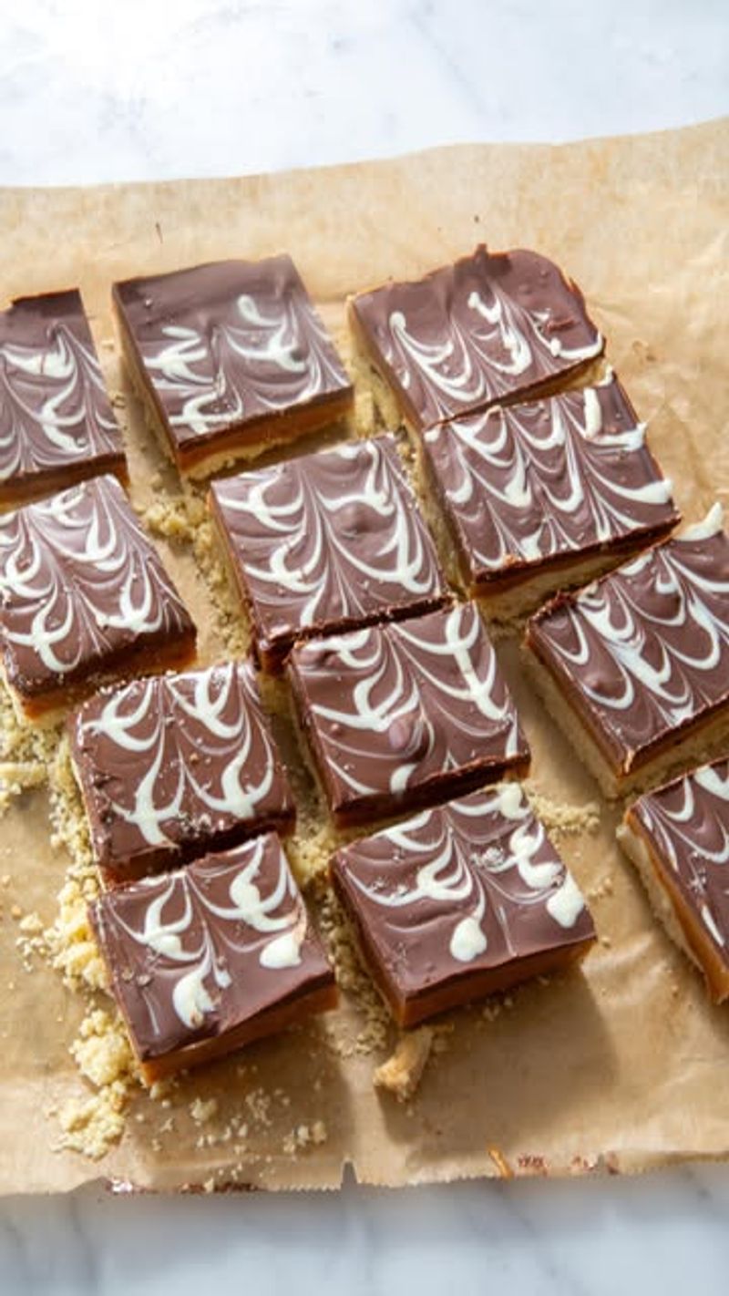 Miso Caramel Shortbread Squares