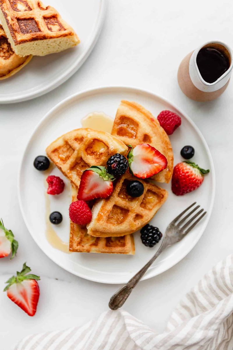Almond Butter and Jelly Waffles