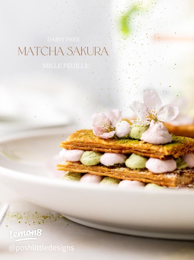 Vegan Matcha Mille-Feuille